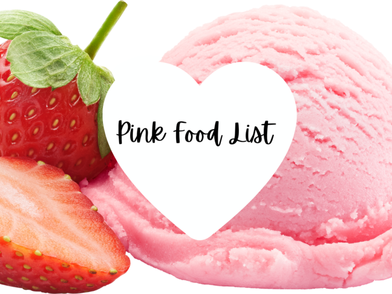 pink food list