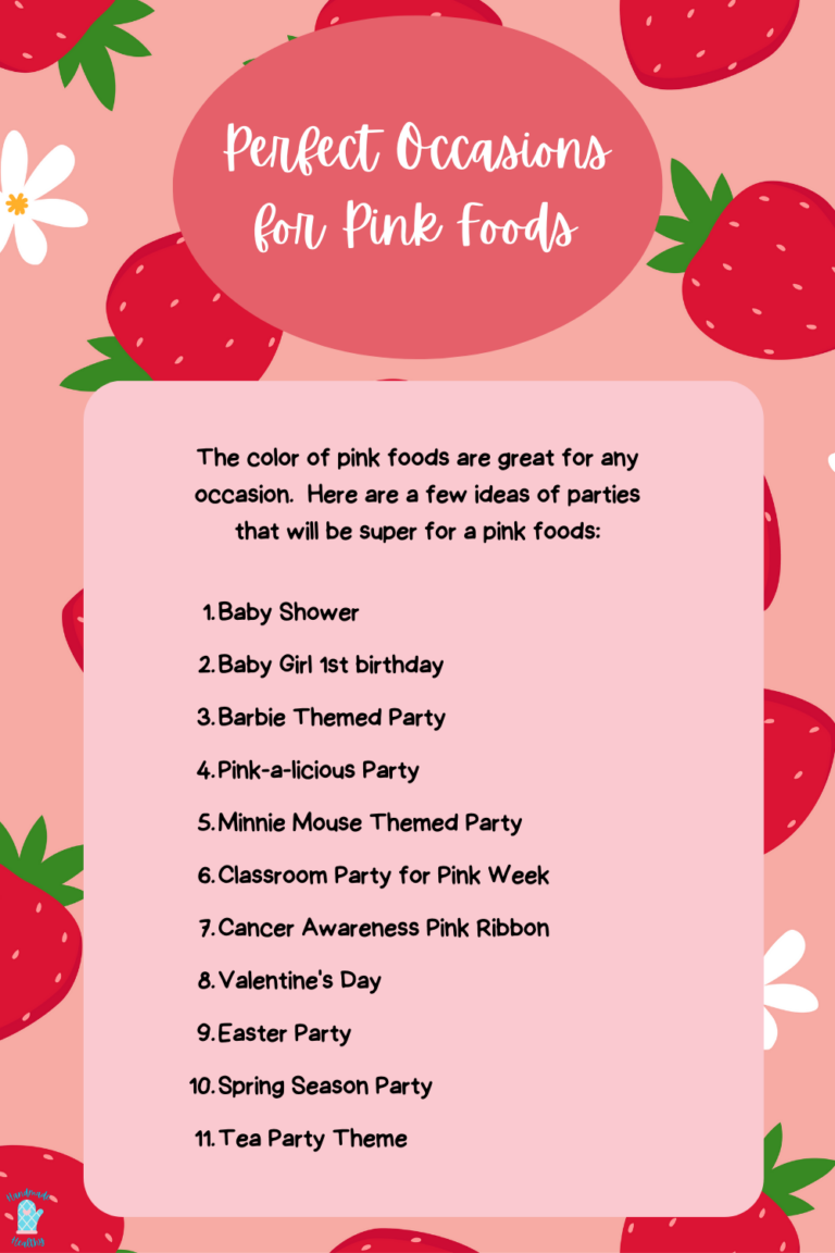 pink food list