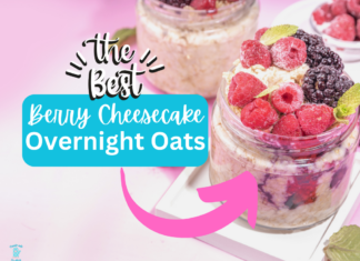 Best Berry Cheesecake Overnight Oats berry cheesecake overnight oats
