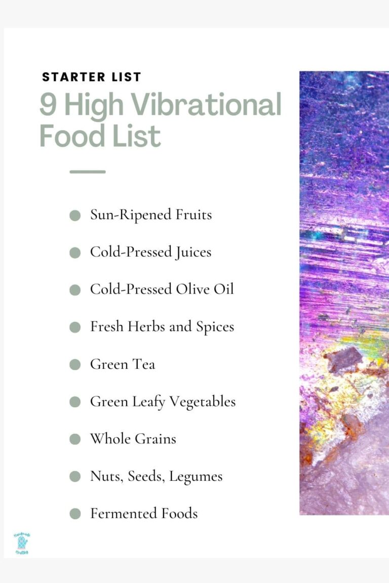 high vibrational food list