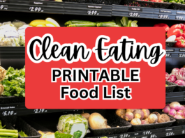 Ultimate Free Clean Eating Food List Printable PDF - Handmade Healthy